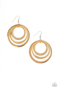 Tempting Texture - Gold Earrings