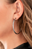 Texture Tempo - Silver Hoop Earring