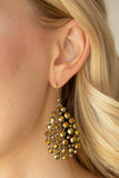 Start With A Bang - Brass Earrings