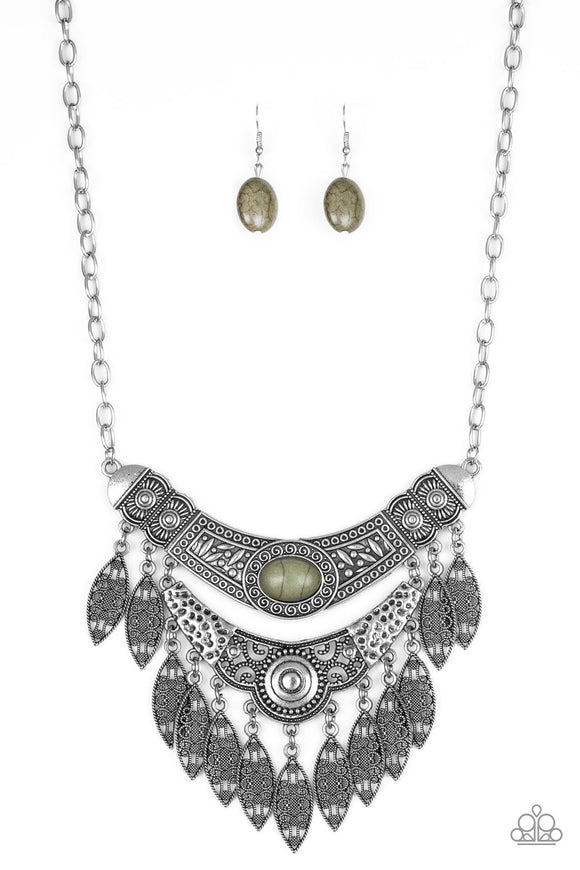 Island Queen - Green Necklace - Box 6 - Green