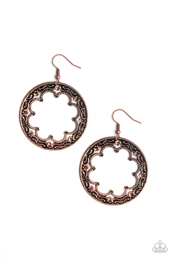 Whimsical Wheelhouse - Copper Earring