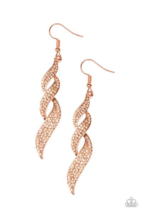 On Fire - Copper Earring