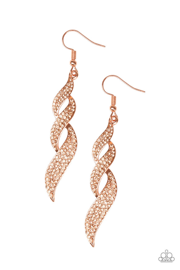 On Fire - Copper Earring