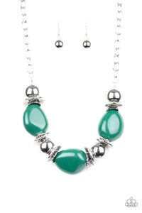 Vivid Vibes - Green Necklace - Box 5 - Green