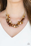 Full Out Fringe - Brown Necklace - Box 4 - Brown