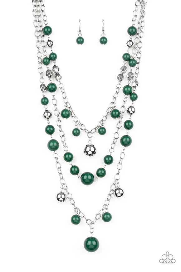 The Partygoer - Green Necklace - Box 6 - Green