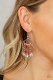 Herbal Remedy - Red Earring