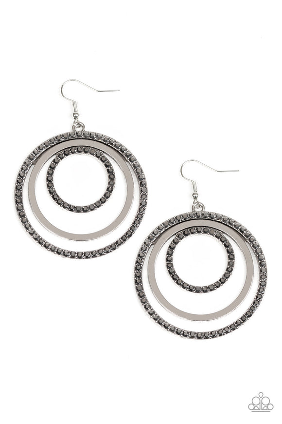 Rippling Refinement - Silver Earrings