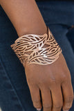 Leafy Lei - Copper Cuff Bracelet - Copper Cuff