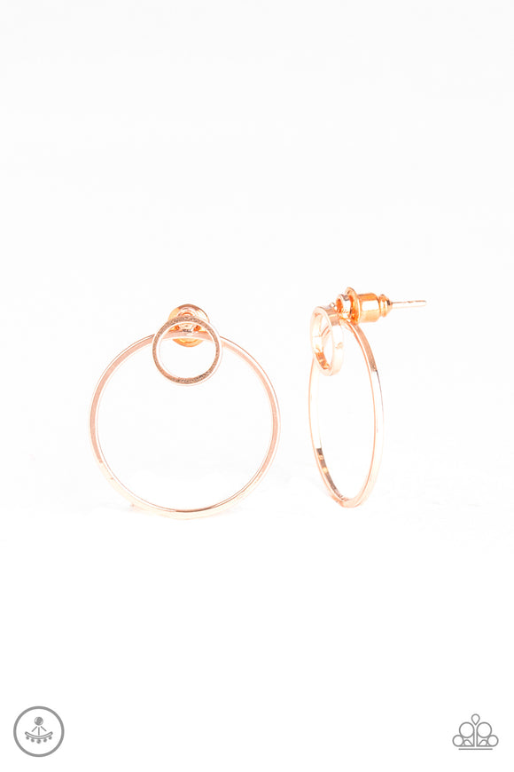 Spin Cycle - Rose Gold Double-Sided Post Earrings - Box 1 - Double-Sided Post