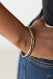 Glittering Grit - Brass Hinge Bracelet