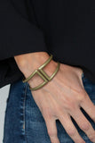 Geo Glam - Brass Hinge Bracelet