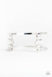 Glam Power - White Cuff Bracelet