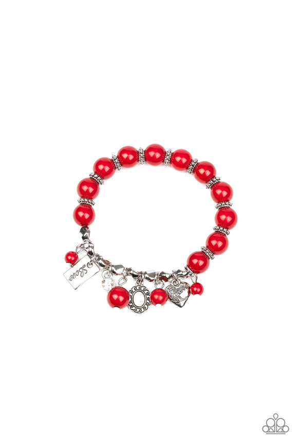 One True Love - Red Stretch Bracelet