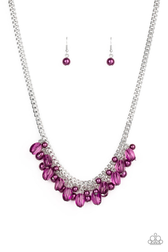 5th Avenue Flirtation - Purple Necklace - Box 1 - Purple