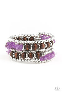 Soul  Searchin' - Purple Serpentine Bracelet