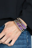 Soul  Searchin' - Purple Serpentine Bracelet