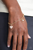 Hearts And Harps - Gold Bracelet - Clasp Gold Box