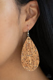 CORK It Over - Silver Earrings