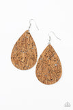 CORK It Over - Silver Earrings