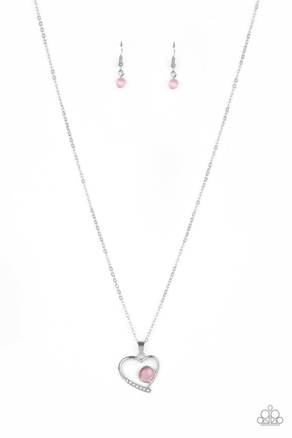 Heart Full Of Love - Pink Necklace - Box 6 - Pink