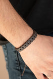 Grit And Grease - Brown Urban Pull Cord Bracelet