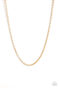Boxed In - Gold Necklace - Men's Line