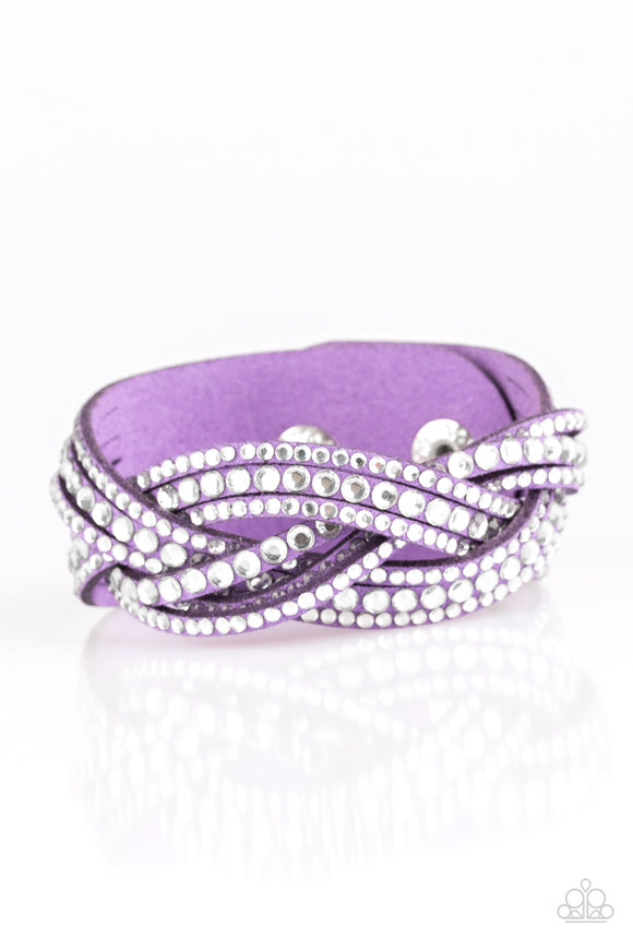 Bring On The Bling - Purple Urban Bracelet