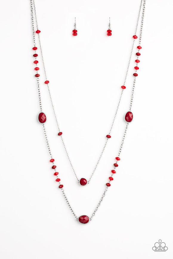 Dazzle The Crowd - Red Necklace - Box 4 - Red