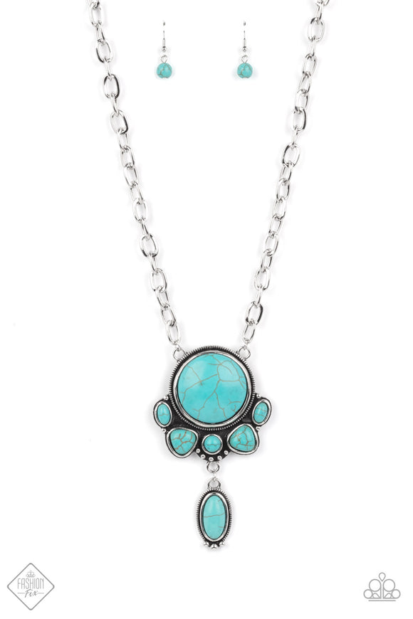 Geographically Gorgeous - Blue Necklace - Box 5 - Blue