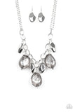 Looking Glass Glamorous - Silver Necklace - Box 20 - Silver
