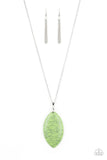 Santa Fe Simplicity - Green Wooden Necklace - Box 5 - Green