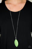 Santa Fe Simplicity - Green Wooden Necklace - Box 5 - Green