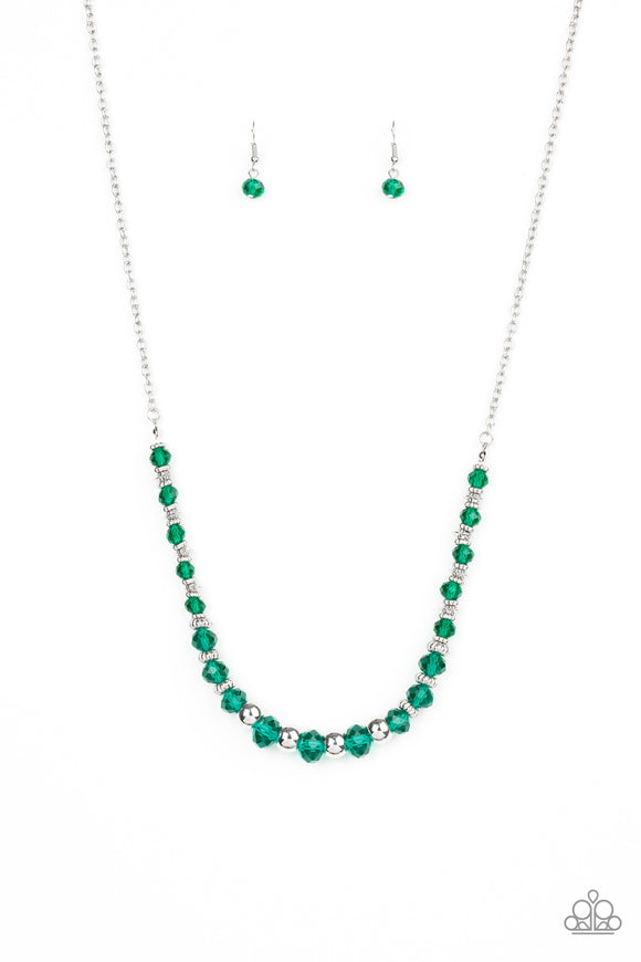 Stratosphere Sparkle - Green Necklace - Box 7 - Green