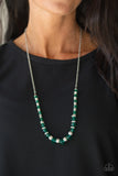 Stratosphere Sparkle - Green Necklace - Box 7 - Green