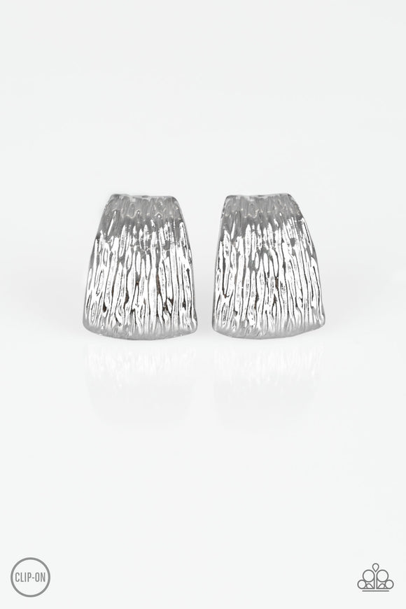 Superstar Shimmer - Silver Clip-On Earring - Box 1
