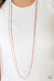 Colorfully Chic - Orange Necklace - Box 6 - Orange