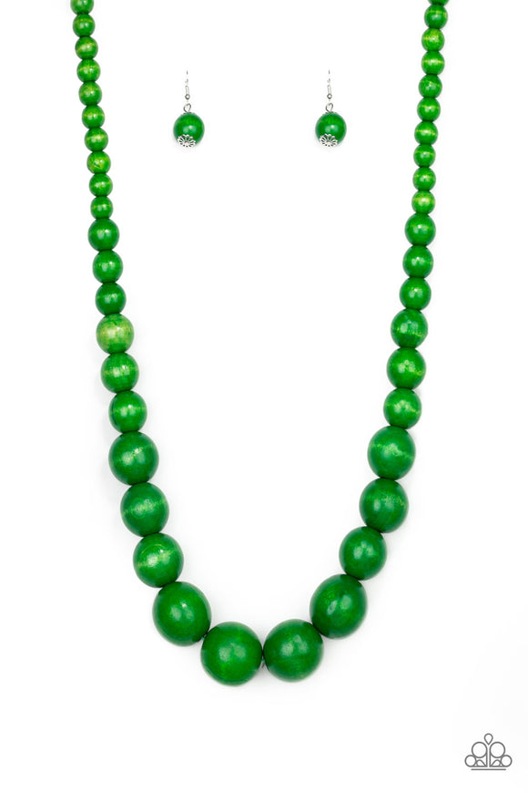 Effortlessly Everglades - Green Necklace - Box 4 - Green