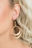 Follow The Beaten Path - Gold Earrings