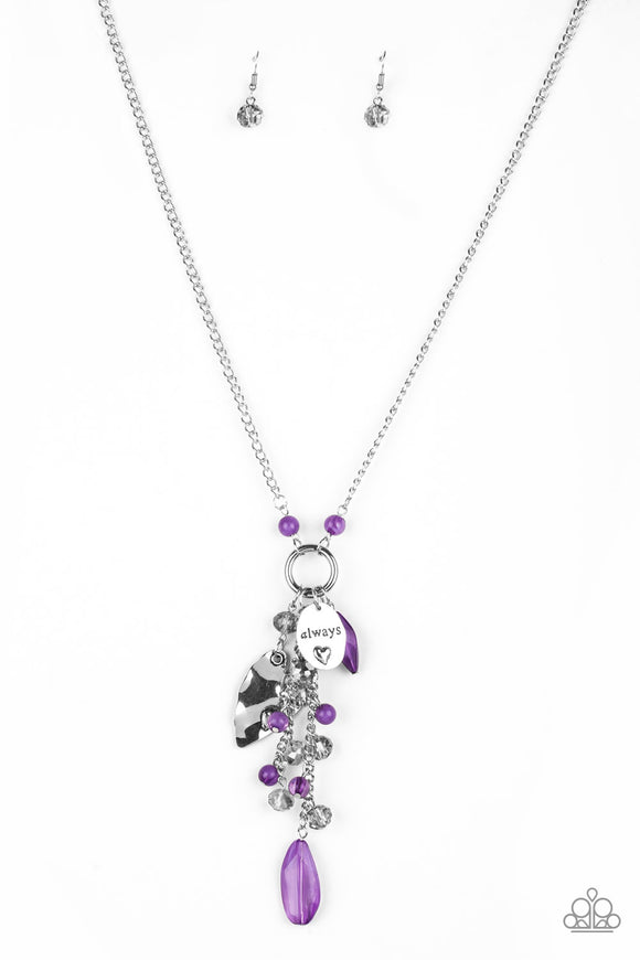 Heart's Content - Purple Necklace - Box 5 - Purple