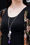 Heart's Content - Purple Necklace - Box 5 - Purple