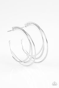 Jumpin' Through Hoops - Silver Hoop Earring