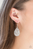 Sparkling Sparkle-naire - White Earring