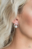 Stylishly Suave - White Post Earring - Box 2 - White