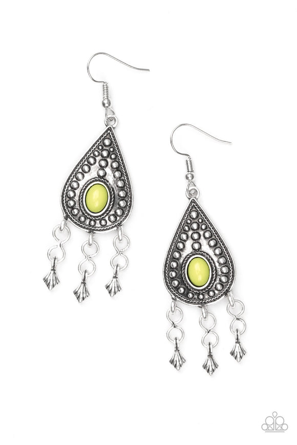 Sahara Song - Green Earrings - Summer Party Pack