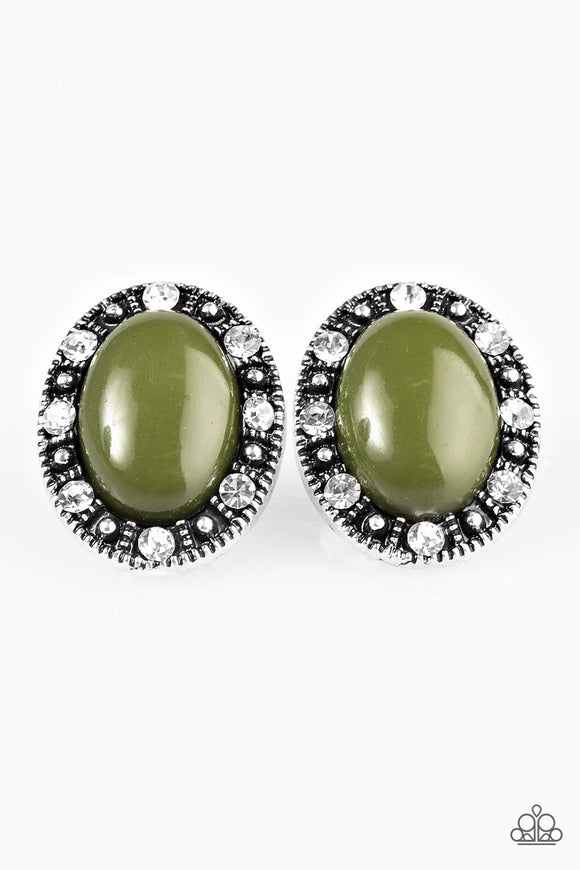 What's Yours Is Mine - Green Post Earring - Box 1 - Green