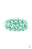 Bubble Blast Off - Green Stretch Bracelet