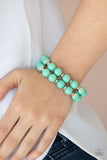 Bubble Blast Off - Green Stretch Bracelet