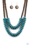 Dominican Disco - Blue Necklace - Box 3 - Blue