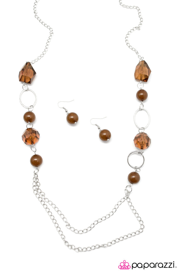 Prismatic - Brown Necklace - Box 4 - Brown